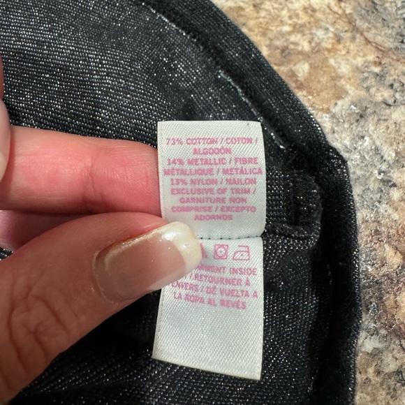 Women’s PINK metallic long sleeve shirt - Picture 4 of 5